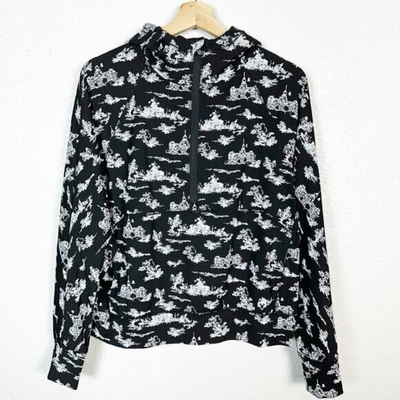 Greyson Womens Paris of The West Kristina Half Zip Pullover Hoodie Black Medium - Picture 2 of 12